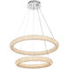 Bowen 2 Light 28 inch Chrome Chandelier Ceiling Light