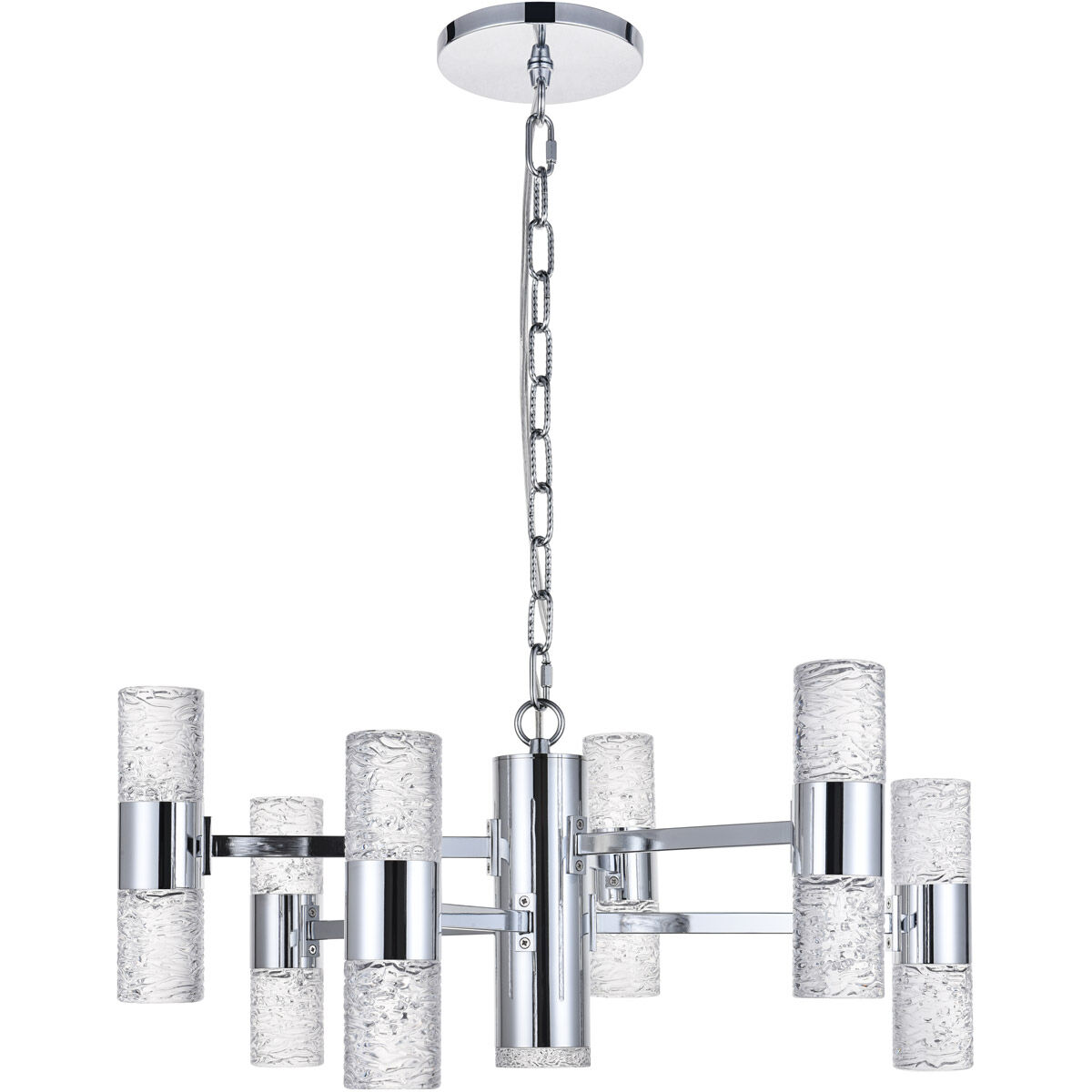 Vega LED 26 inch Chrome Pendant Ceiling Light