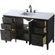 Blakely 54 X 34 inch Chocolate Oak Bathroom Vanity Cabinet
