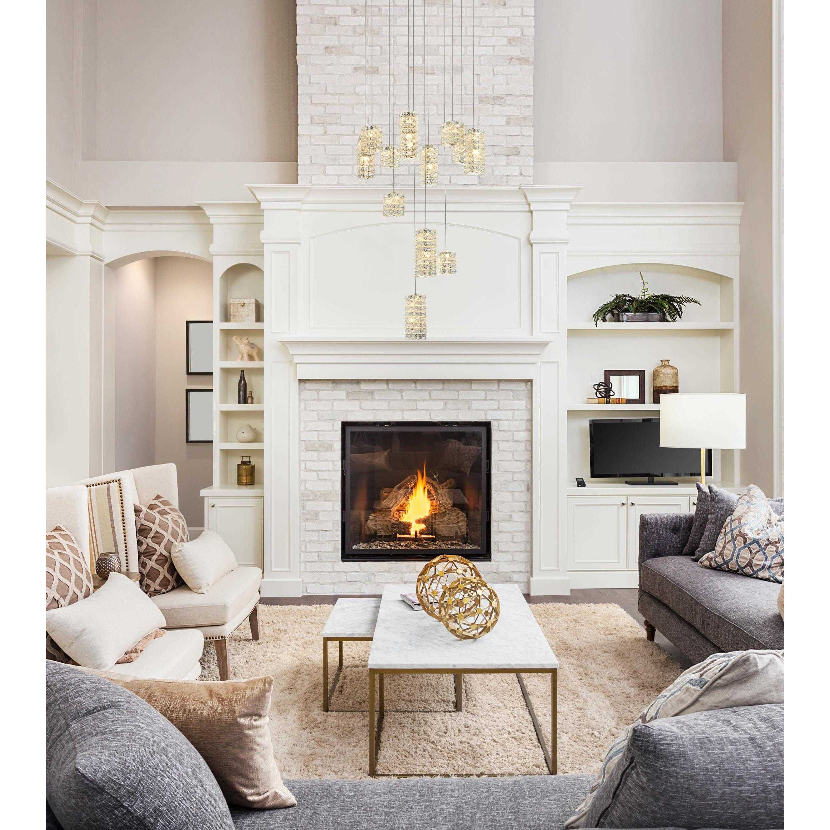 Aston 12 Light 28 inch Chrome Pendant Ceiling Light