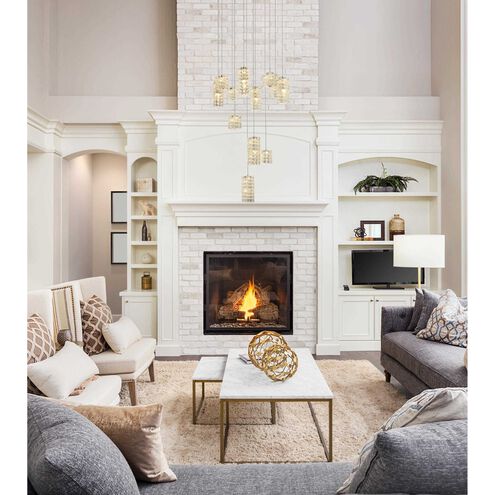 Aston 12 Light 28 inch Chrome Pendant Ceiling Light