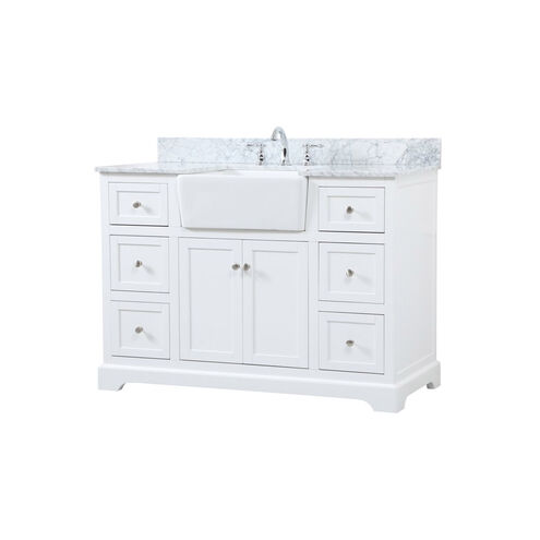 Franklin 48 X 22 X 35 inch White Bathroom Vanity Cabinet