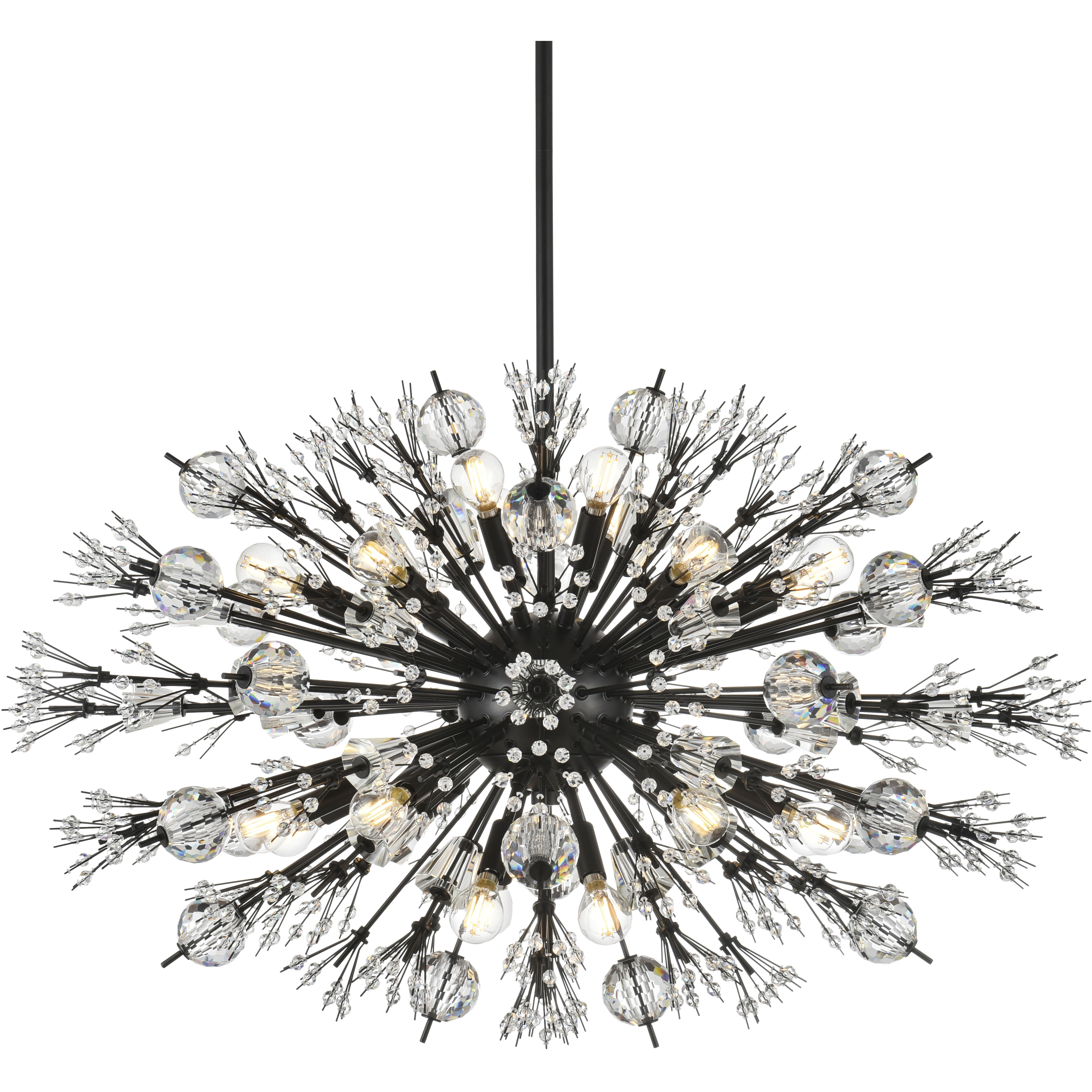 Vera 24 Light 36 inch Black Pendant Ceiling Light