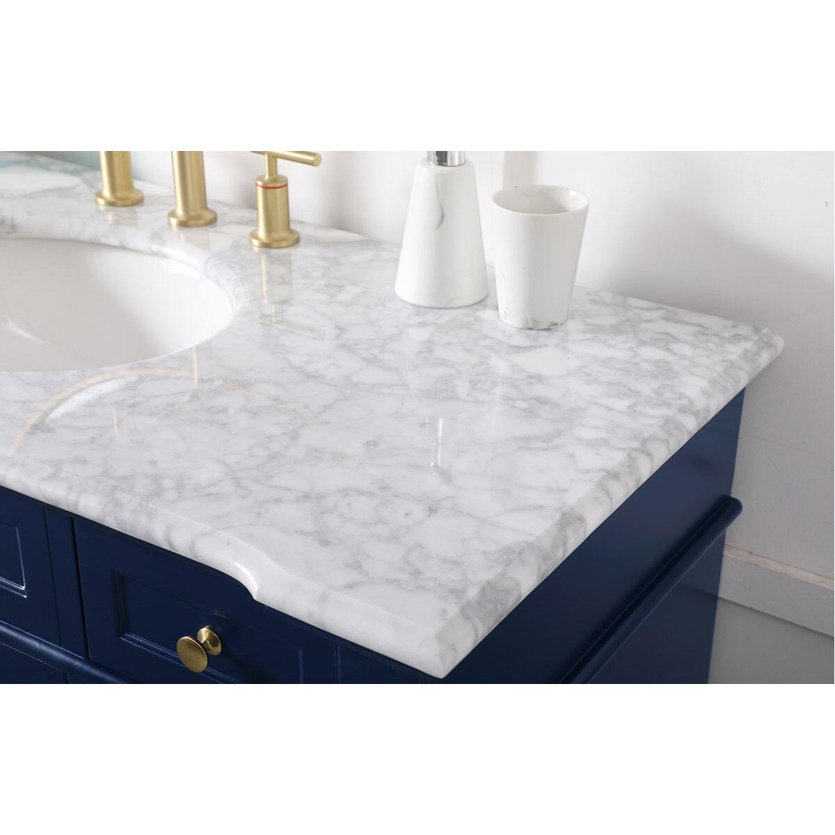 Wesley 48 X 22 X 35 inch Blue Vanity Sink Set