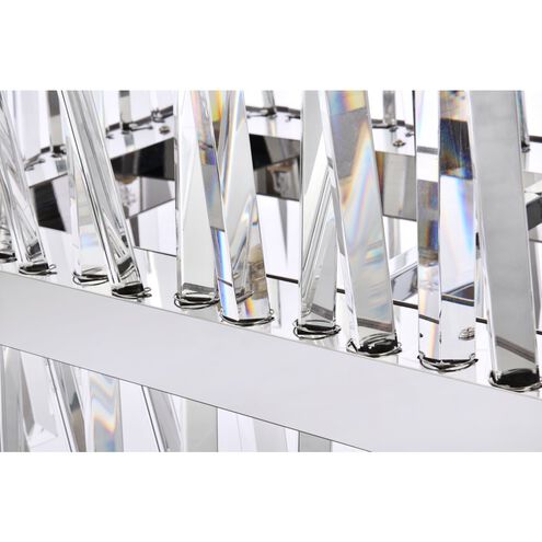Serephina 20 Light 36 inch Chrome Linear Chandelier Ceiling Light