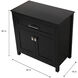 Adian Black Bathroom Storage Cabinet