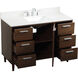 Baldwin 48 X 22 X 34 inch Walnut Vanity Sink Set
