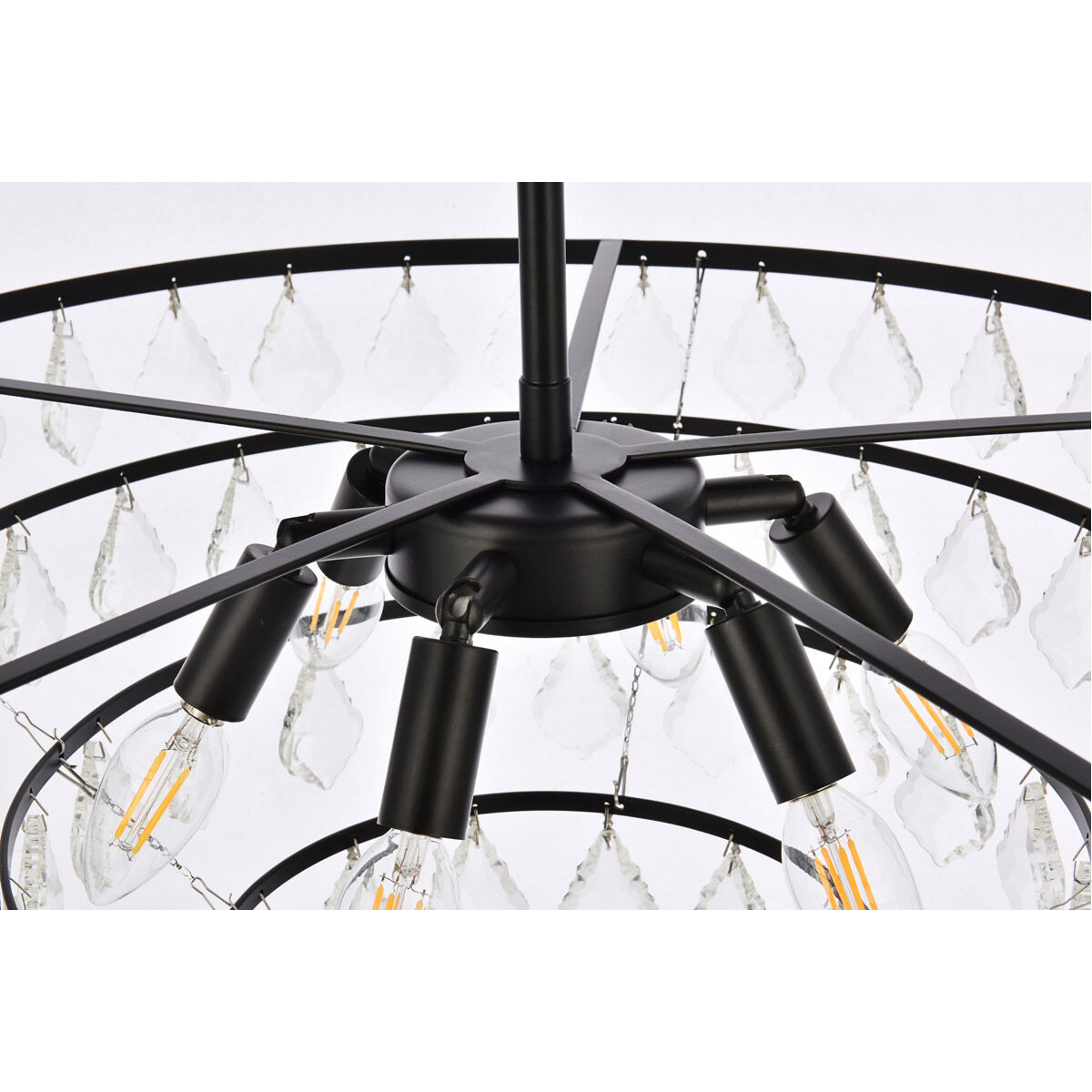 Ella 6 Light 24 inch Black Pendant Ceiling Light