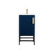 Eugene 19 X 18 X 33.5 inch Blue Vanity Sink Set