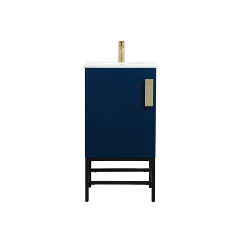 Eugene 19 X 18 X 33.5 inch Blue Vanity Sink Set