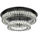 Monroe 2 Light 26 inch Black Flush Mount Ceiling Light