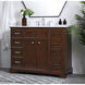 Americana 84 X 22 X 70 inch Teak Vanity Sink Set