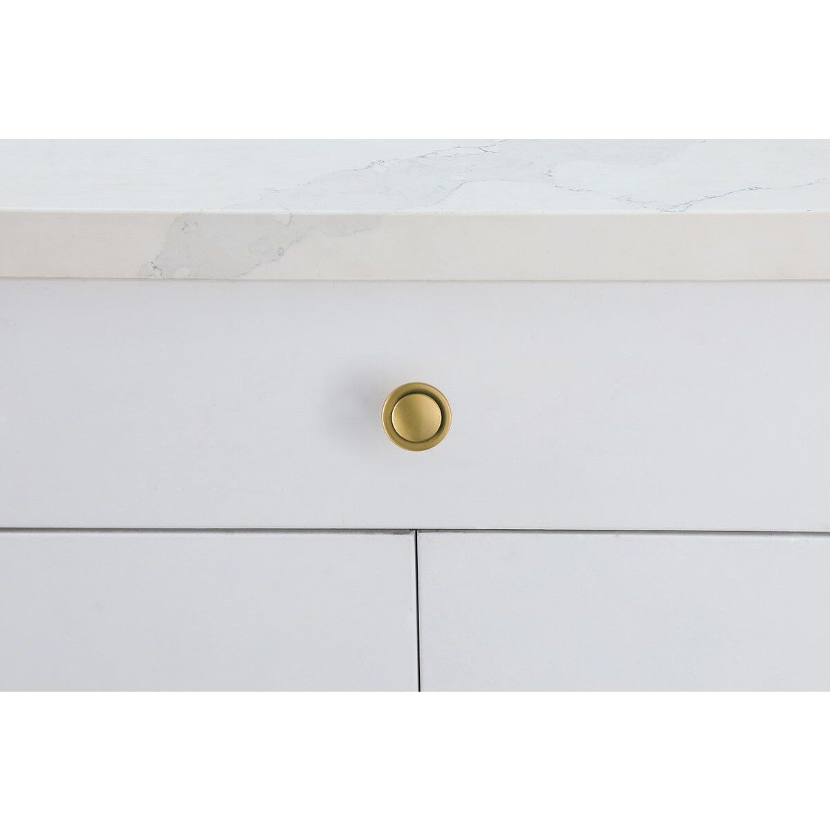 Logyn Brushed Gold Hardware Cabinet Knob, Set of 10