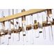 Serena 20 Light 36 inch Satin Gold Linear Chandelier Ceiling Light