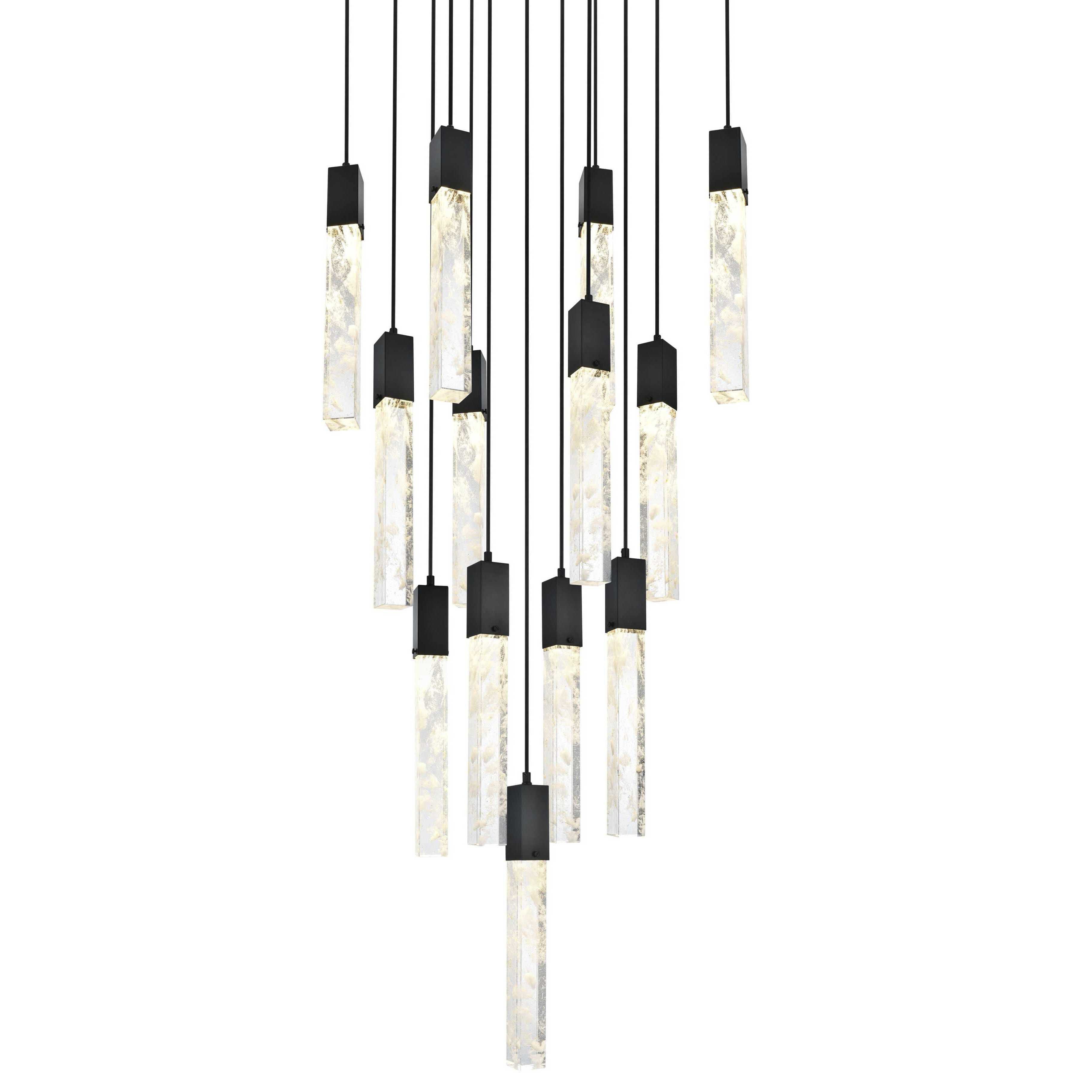 Aurora 13 Light 26 inch Black Pendant Ceiling Light