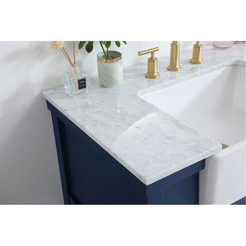 Clement 36 X 22 X 34 inch Blue Bathroom Vanity Cabinet
