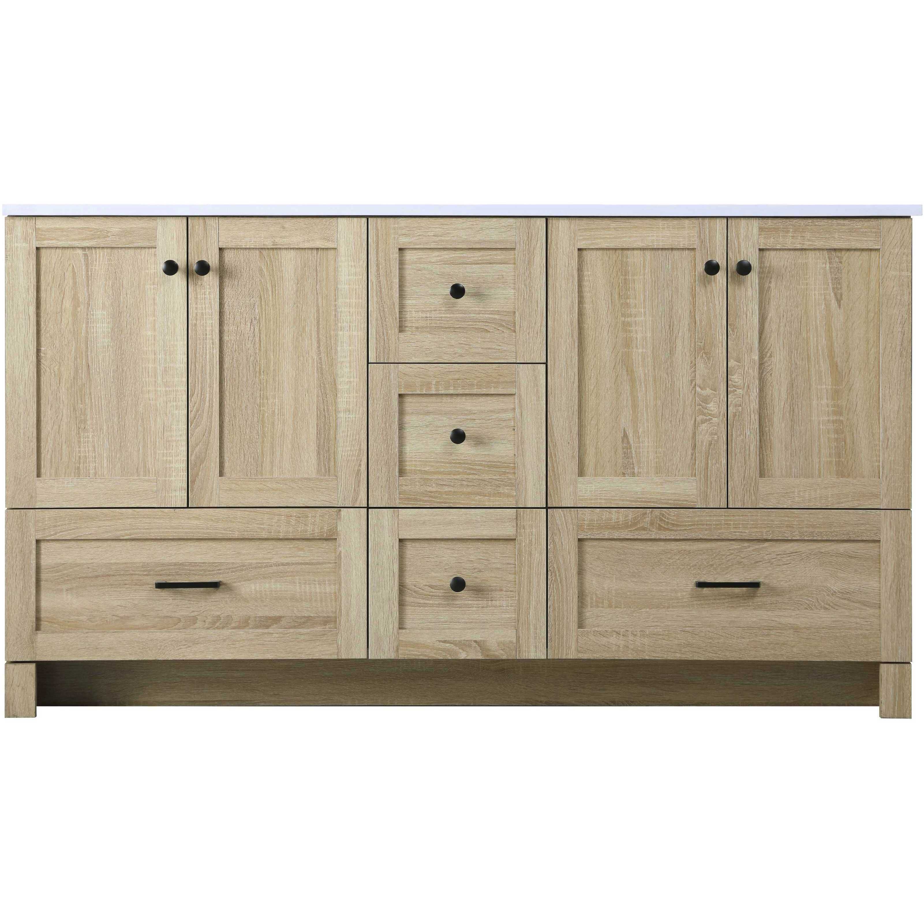 Soma 60 X 34 inch Mango Wood Bathroom Vanity Cabinet