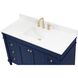 Bennett 48 X 21 X 35 inch Blue Vanity Sink Set
