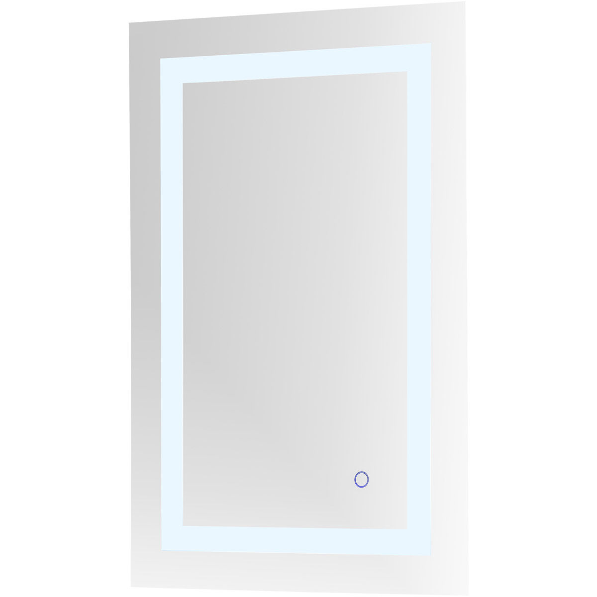 Helios 30 X 20 inch Silver Lighted Wall Mirror