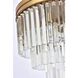 Sydney 9 Light 20 inch Satin Gold Flush Mount Ceiling Light in Clear