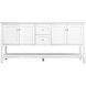 Heath 72 X 21.5 X 35 inch White Vanity Sink Set