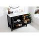 Metropolis 42 X 22 X 33.75 inch Black Vanity Sink Set