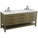 Karson 72 X 34 inch Chestnut Brown Bathroom Vanity Cabinet