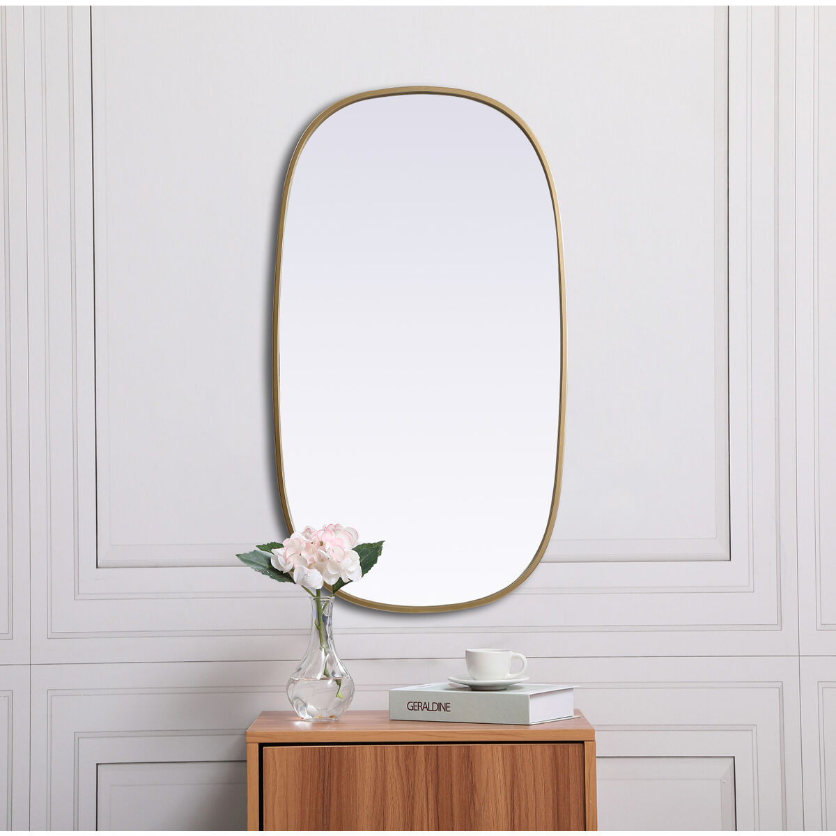Brynn 36 X 20 inch Brass Mirror in 20 x 36