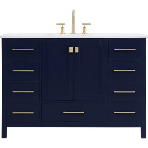 Irene 48 X 22 X 34 inch Blue Vanity Sink Set