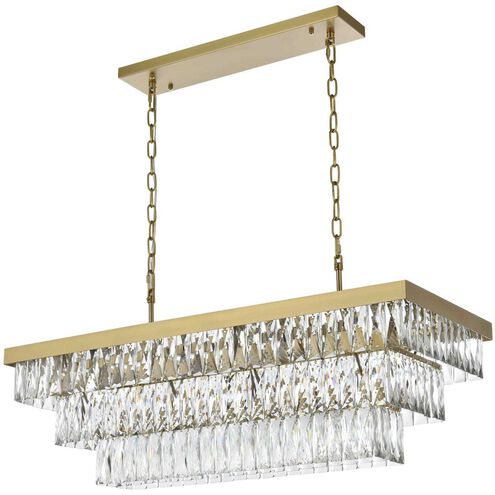 Josephine 12 Light 16 inch Satin Gold Chandelier Ceiling Light