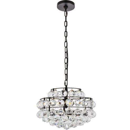 Savannah 3 Light 14 inch Black Pendant Ceiling Light