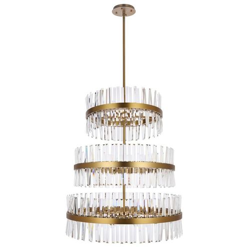 Serephina 46 Light 36 inch Satin Gold Chandelier Ceiling Light