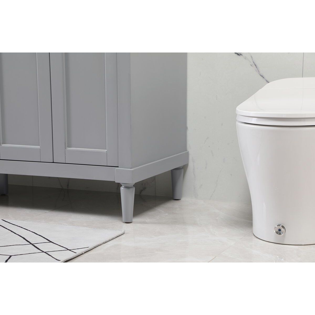 Bennett 60 X 21 X 35 inch Grey Vanity Sink Set