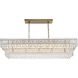 Emilia 8 Light 14 inch Satin Gold Chandelier Ceiling Light