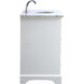 Americana 84 X 22 X 70 inch White Vanity Sink Set
