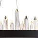 Malta LED 26 inch Satin Dark Grey Chandelier Ceiling Light, Urban Classic