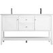 Heath 60 X 21.5 X 35 inch White Vanity Sink Set