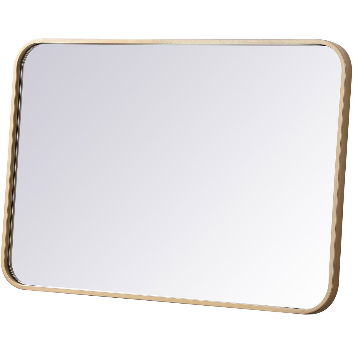 Evermore 30 X 20 inch Brass Mirror