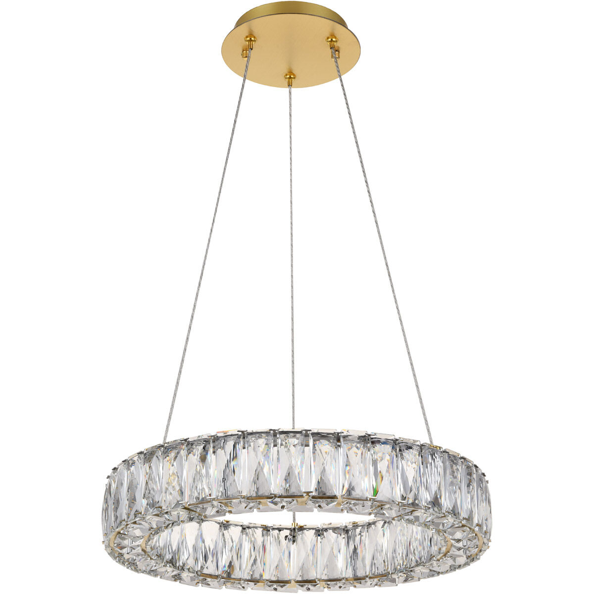 Monroe 17.7 inch Gold Pendant Ceiling Light