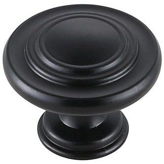 Minu Matte Black Hardware Cabinet Knob, Set of 10