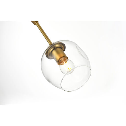 Cavoli 6 Light 27 inch Brass Chandelier Ceiling Light