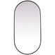 Asha 48 X 24 inch Black Mirror in 24 x 48