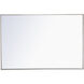 Monet 42 X 28 inch Silver Wall Mirror