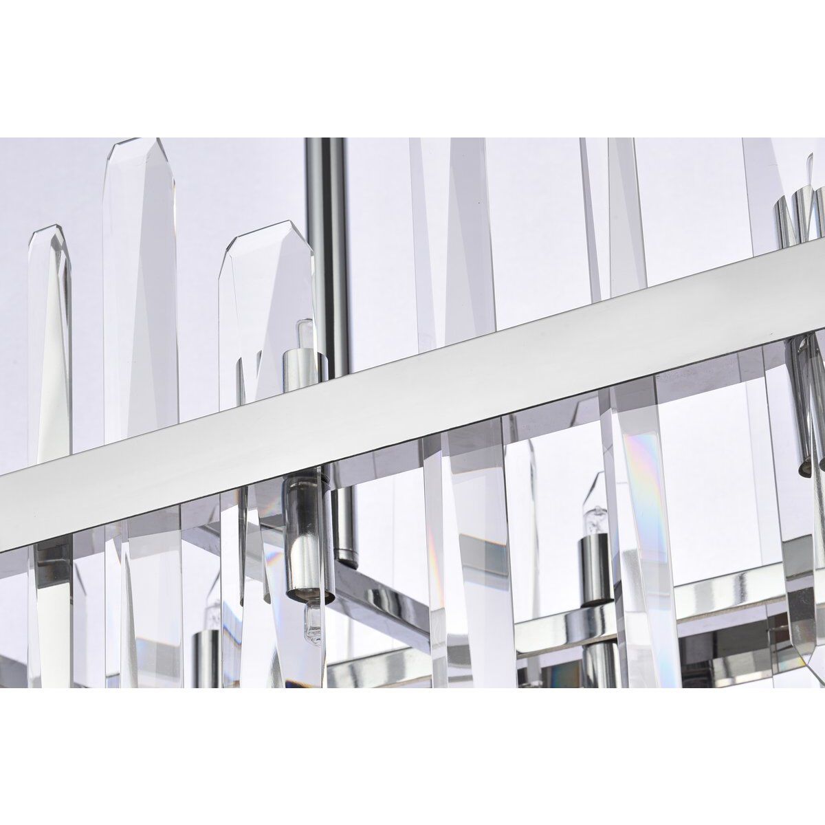 Serena 16 Light 30 inch Chrome Linear Chandelier Ceiling Light