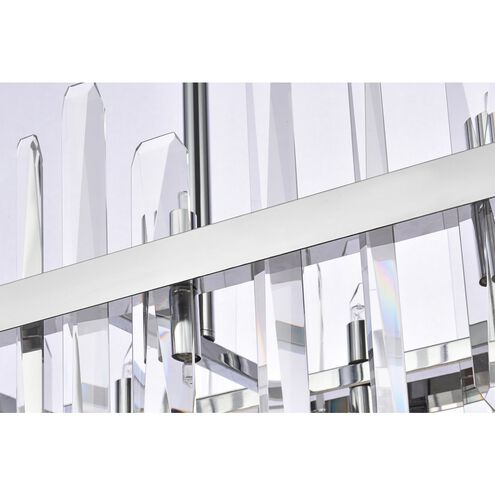Serena 16 Light 30 inch Chrome Linear Chandelier Ceiling Light