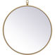 Eternity 18 X 18 inch Brass Wall Mirror