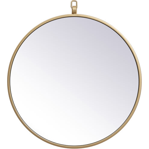 Eternity 18 X 18 inch Brass Wall Mirror