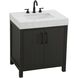 Nathan 30 X 34 inch Mocha Brown Bathroom Vanity Cabinet