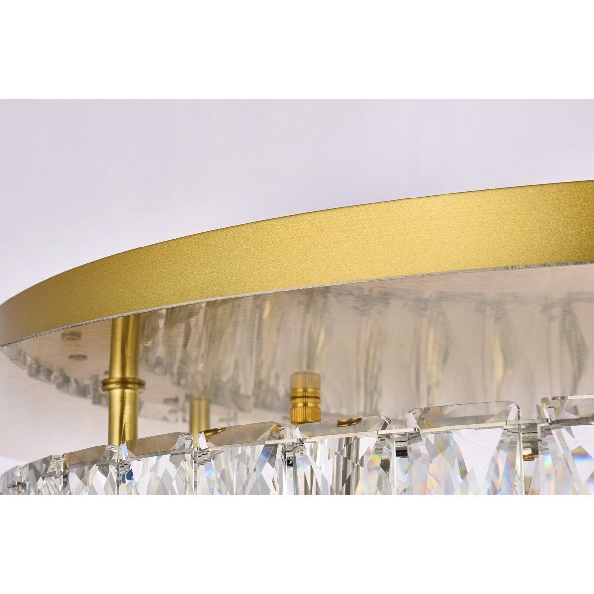 Monroe 1 Light 22 inch Gold Flush Mount Ceiling Light