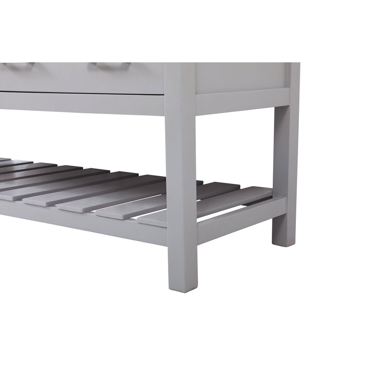 Clement 60 X 22 X 34 inch Grey Bathroom Vanity Cabinet